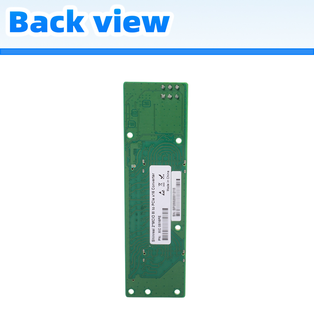 Speedier 2 x MCIO 8i to PCIe 1 - Pcie 5.0 Gpu Riser Cable recension och pris